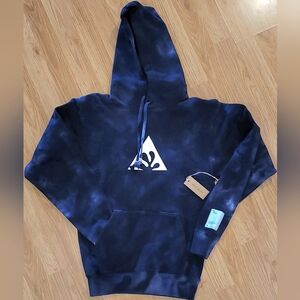 Wasted Collective navy blue tie-dye hoodie, unisex size XS, NWT